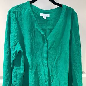 Liz Claiborne green blouse.